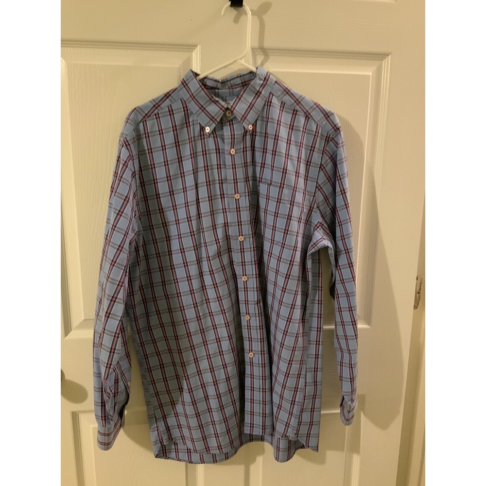 Men's Large Southern Tide Long Sleeve Plaid Button Up 100% Cotton